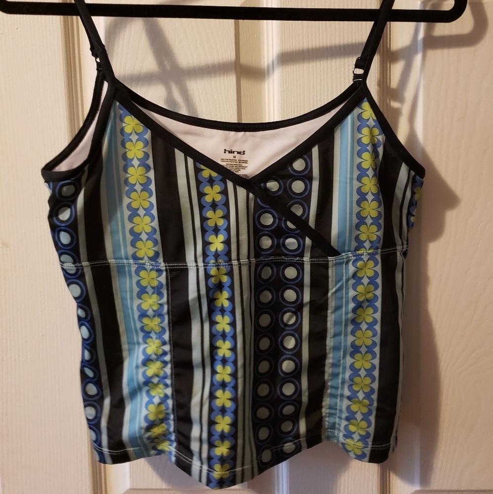 Hind Blue Modern Art Workout Tank